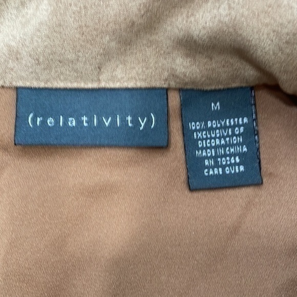 (relativity) | Brown Suede Leather Embroidered Jacket - Picture 6 of 7